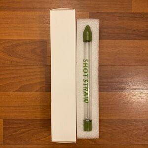 ShotStraw Shot Holder & Straw for Drinks & Chasers - Green